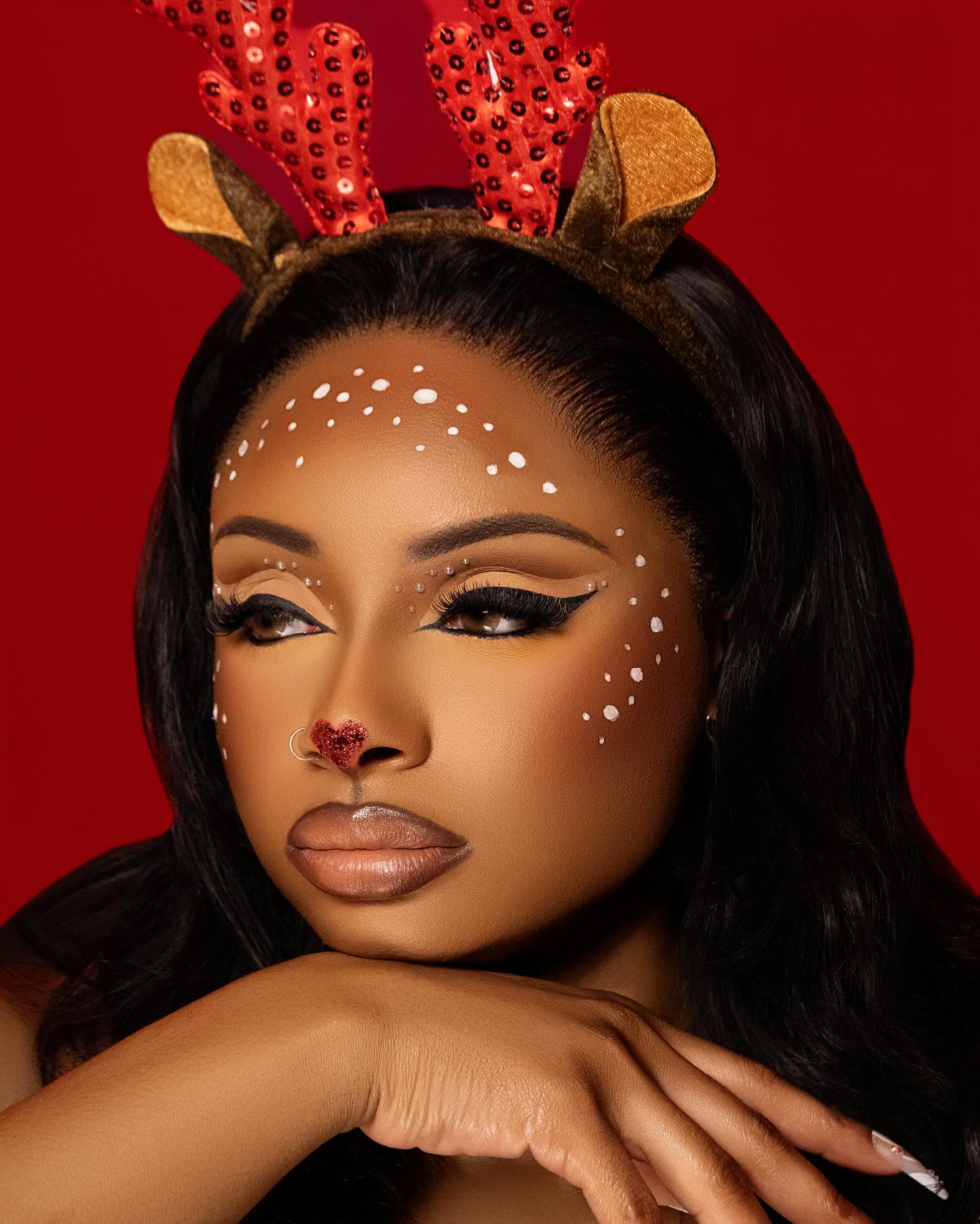 Creative makeup retouch — after