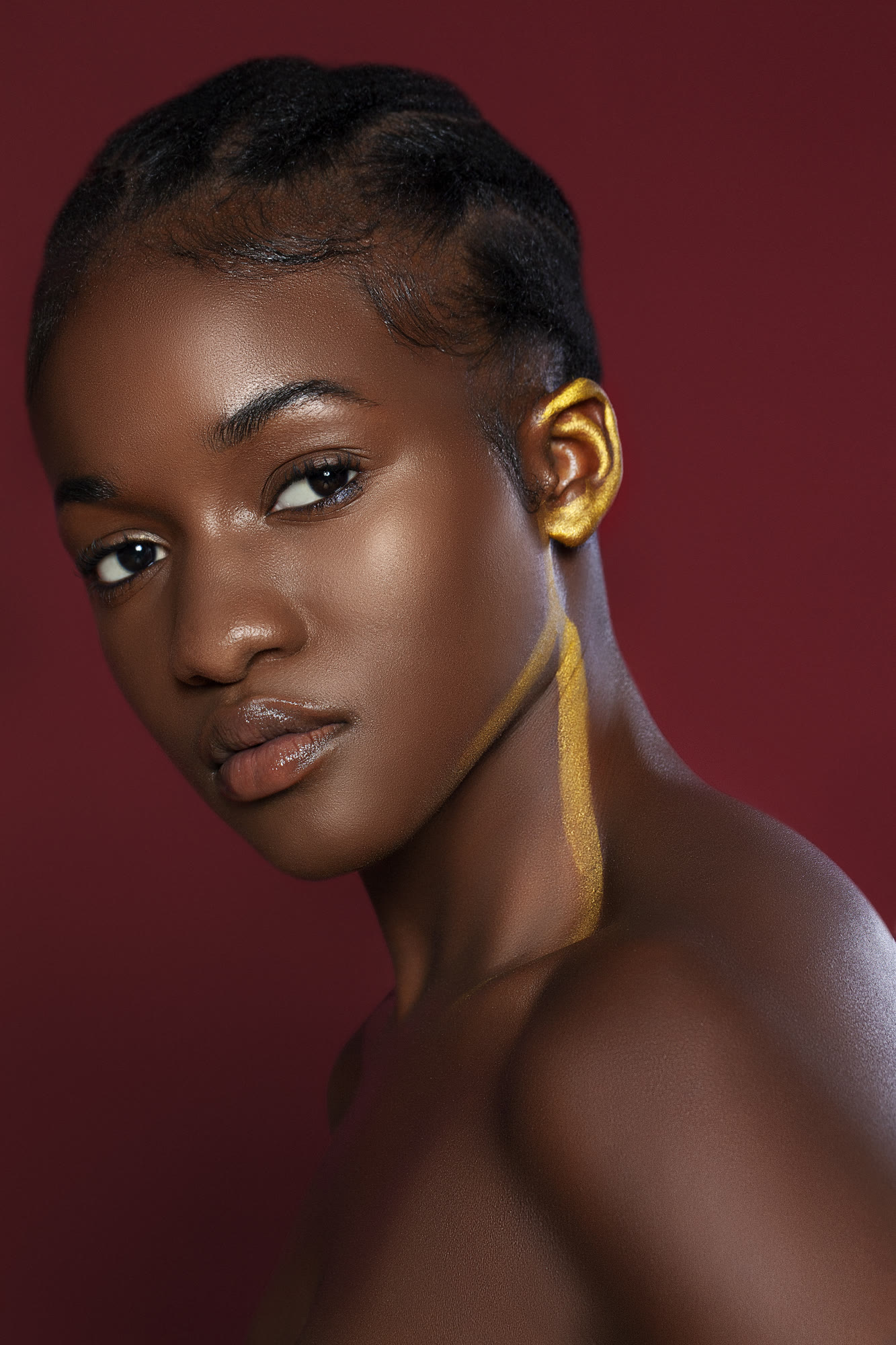High-end skin retouching example